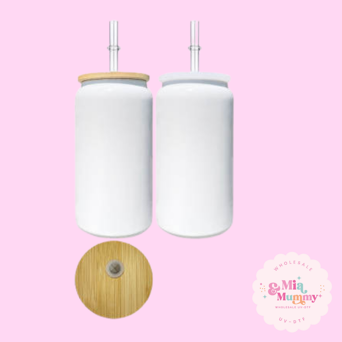 White Double Walled Stainless Steel 16oz Libby- PRE ORDER