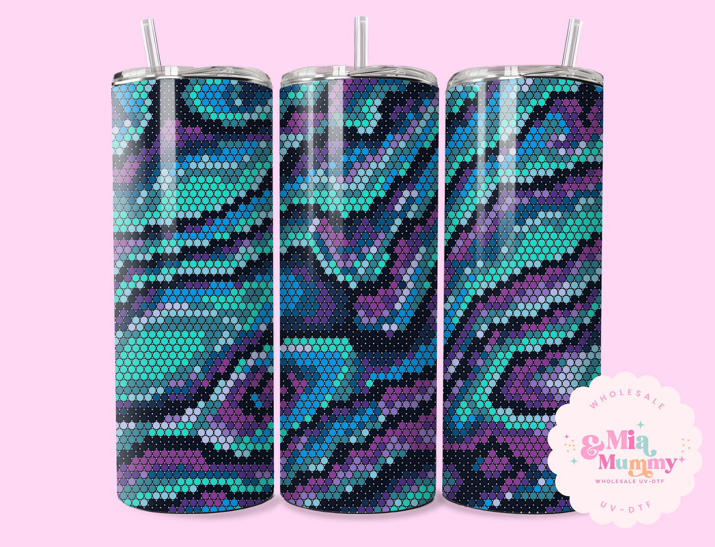 DIY BLING PURPLE/TEAL THEME