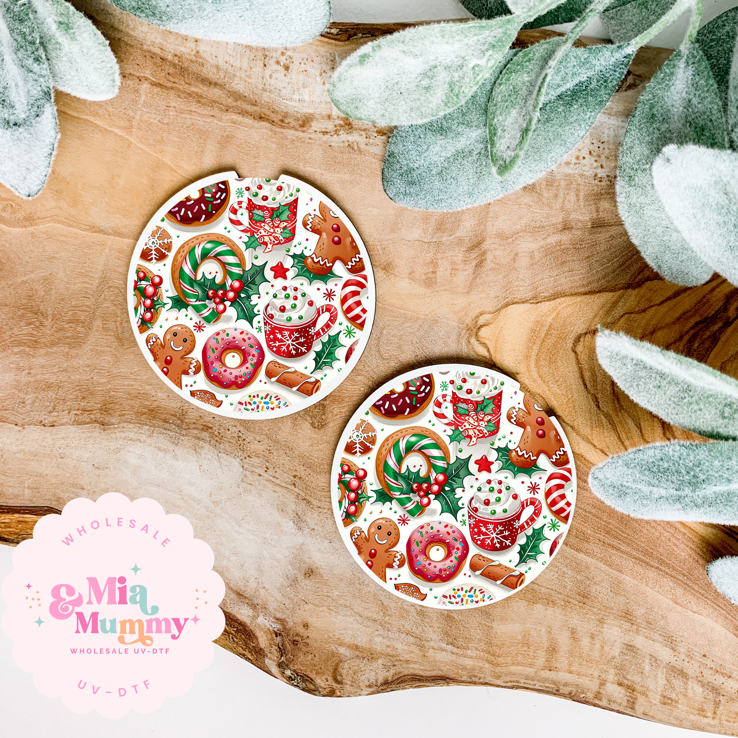 CHRISTMAS DESSERT Coaster UV-DTF