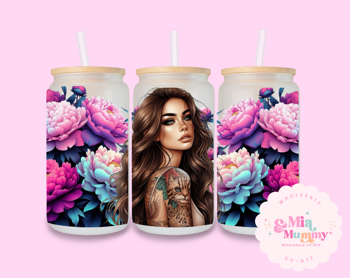 PEONY DIGITAL DOWNLOAD- FOR A 16 LIBBY