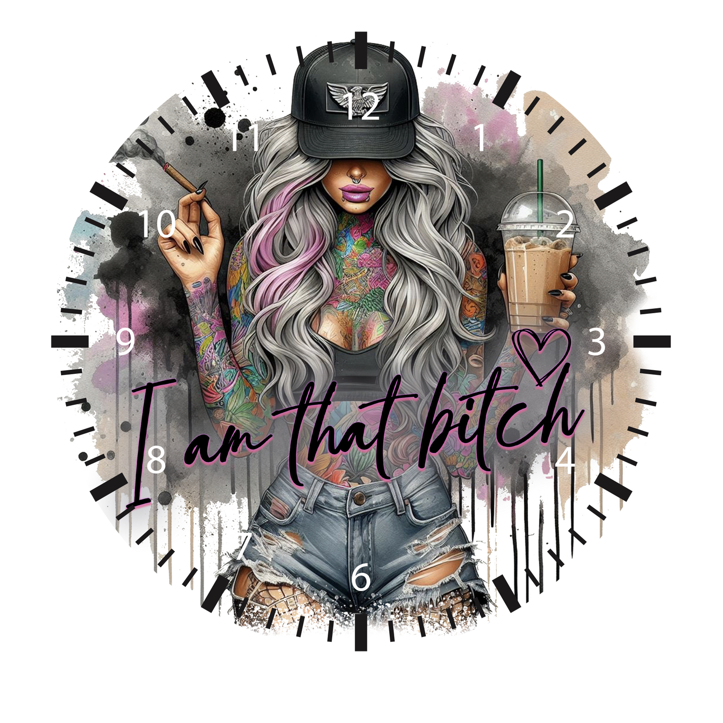 I AM THAT B UV-DTF CLOCK