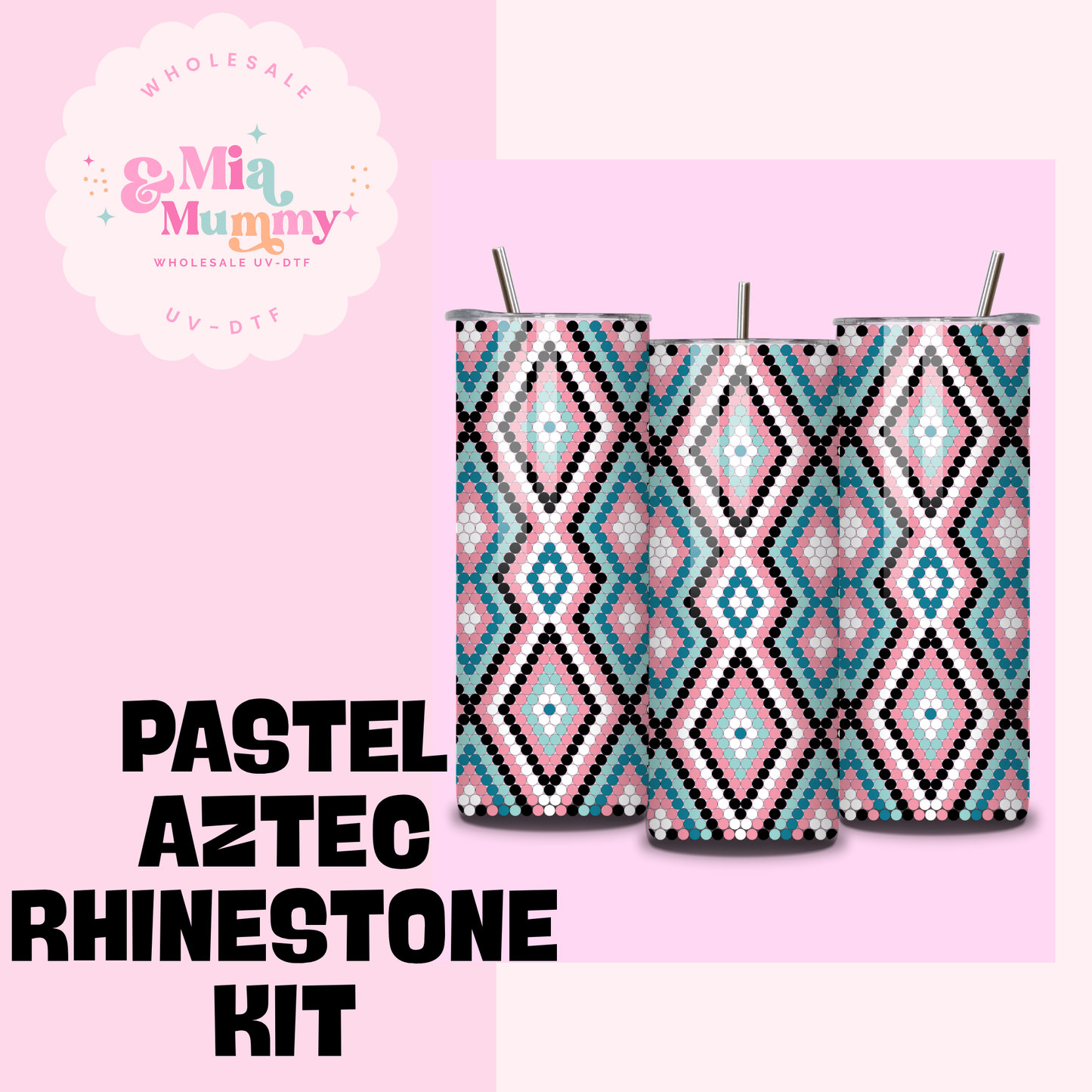 PASTEL AZTEC- DIY RHINESTONE KIT