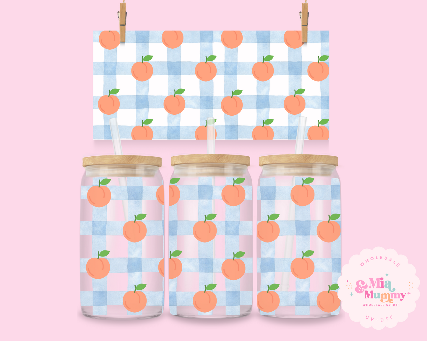 PEACHES - DOUBLE SIDED UV DTF