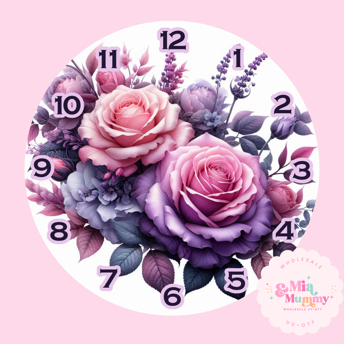 DESIGNED BY MIA&MUMMY -DTF CLOCK