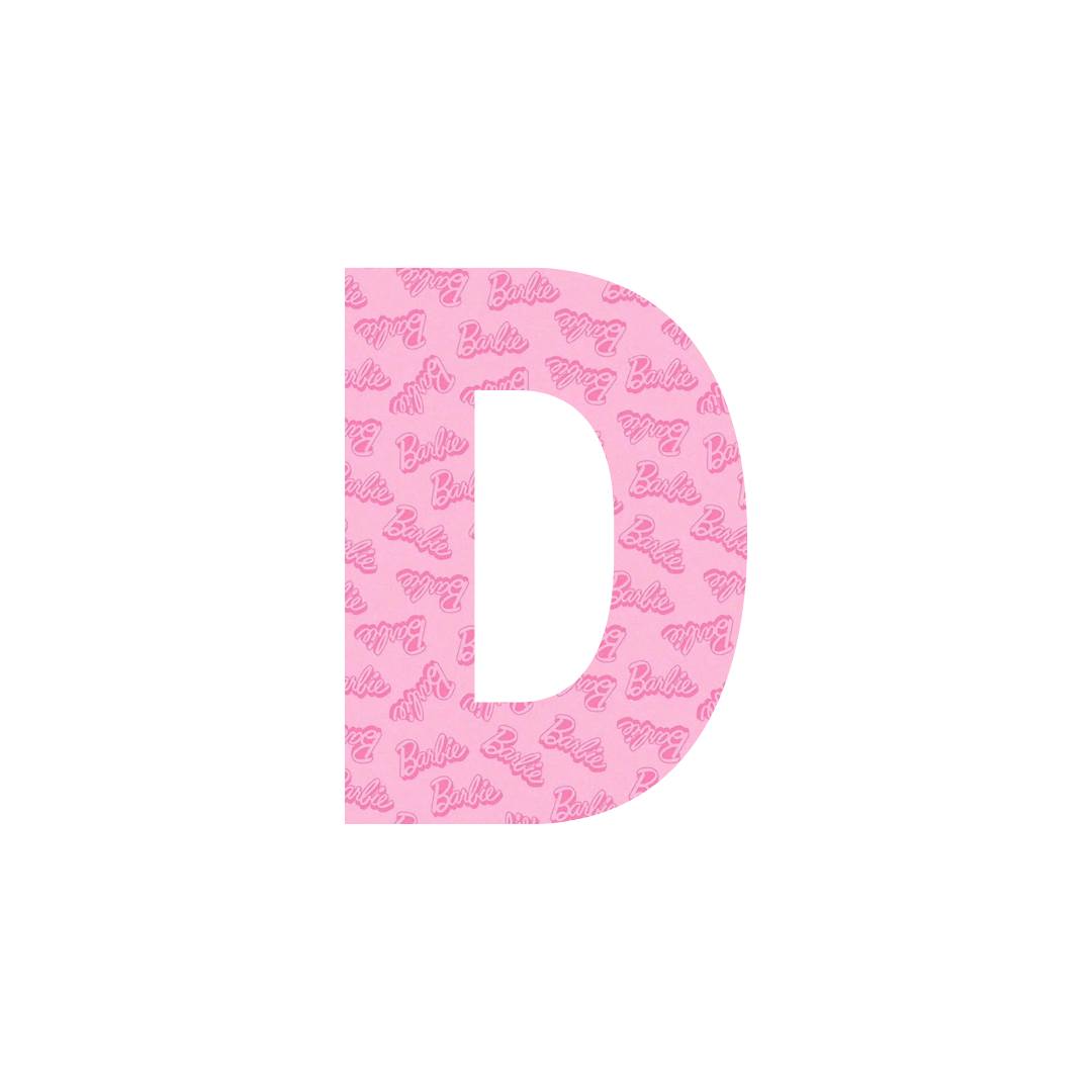 B Pink Letters A-Z.