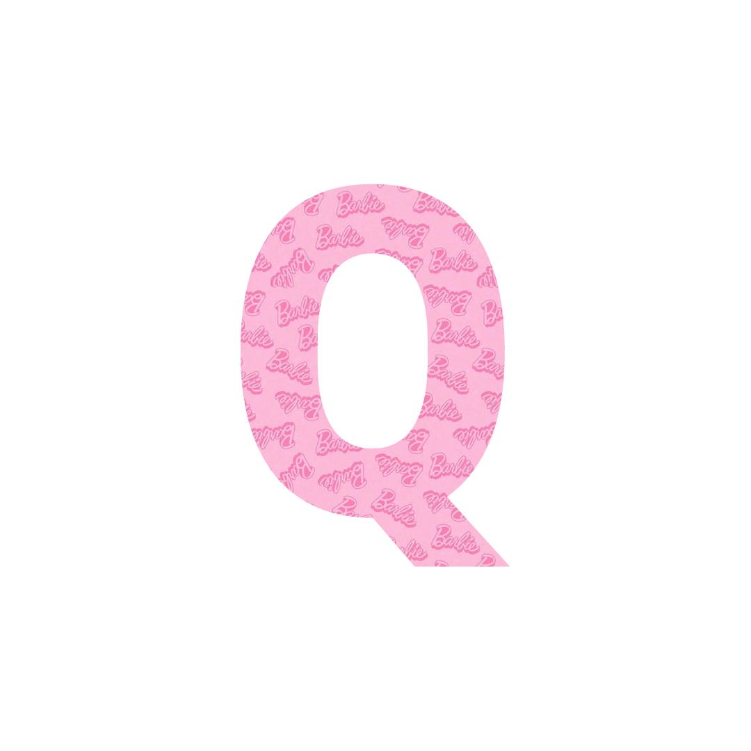 B Pink Letters A-Z.