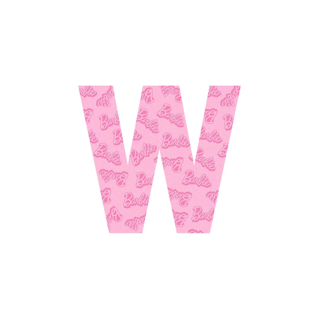 B Pink Letters A-Z.