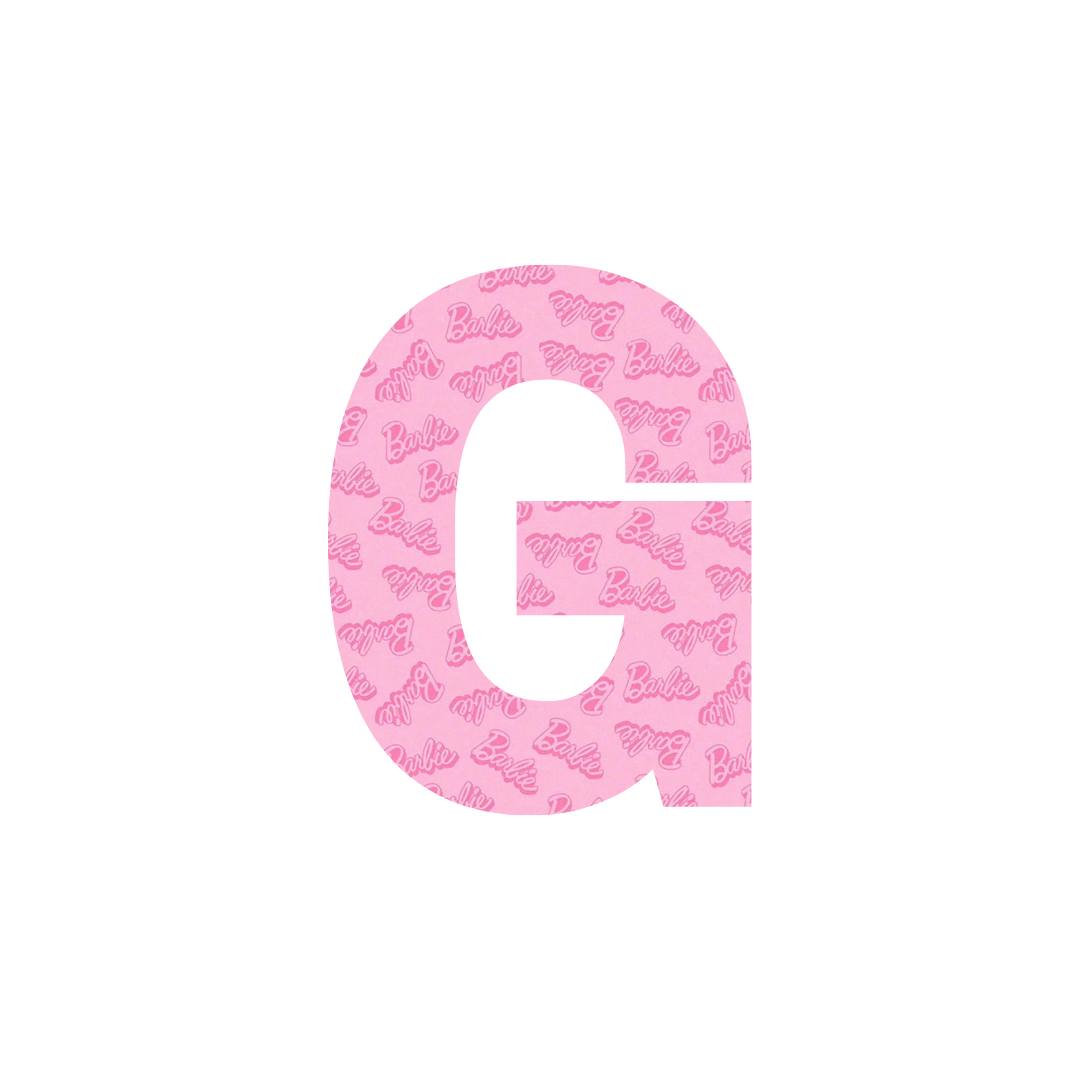 B Pink Letters A-Z.