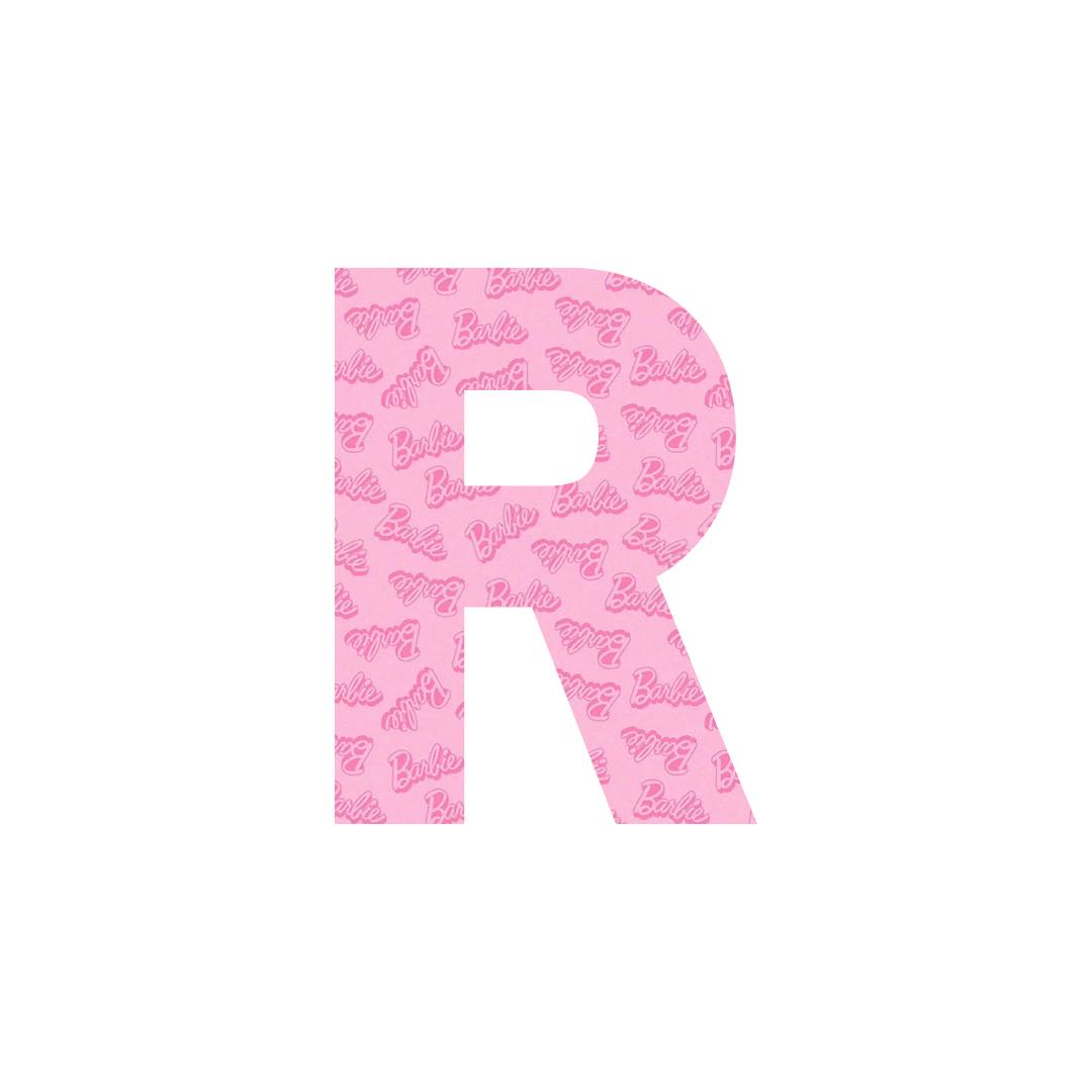 B Pink Letters A-Z.