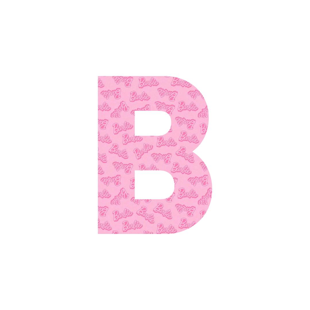 B Pink Letters A-Z.