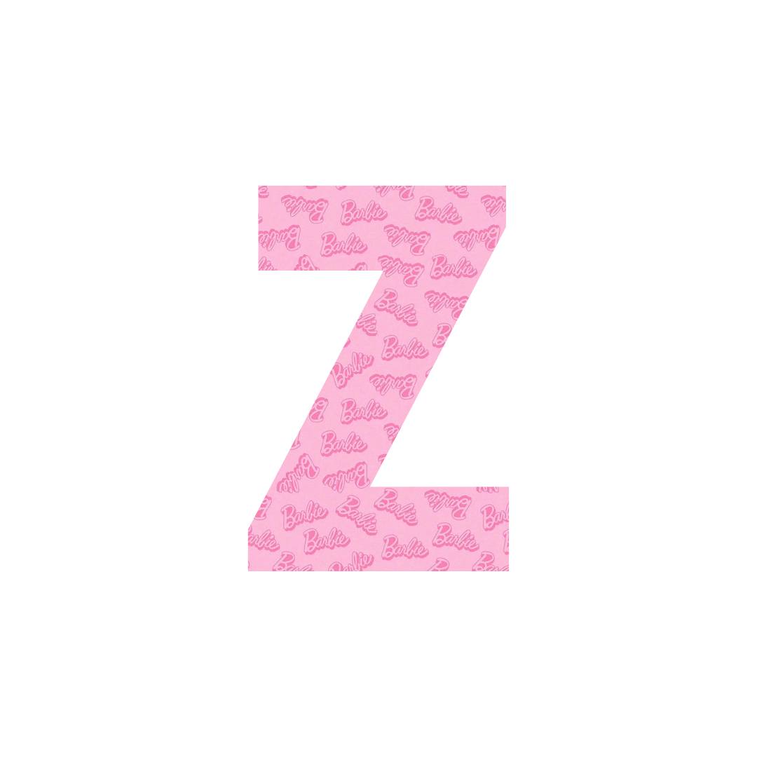 B Pink Letters A-Z.