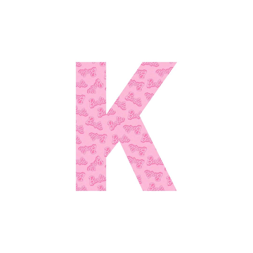 B Pink Letters A-Z.