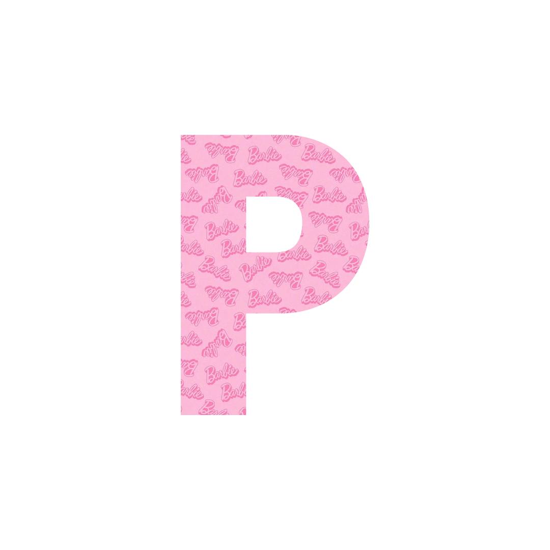 B Pink Letters A-Z.