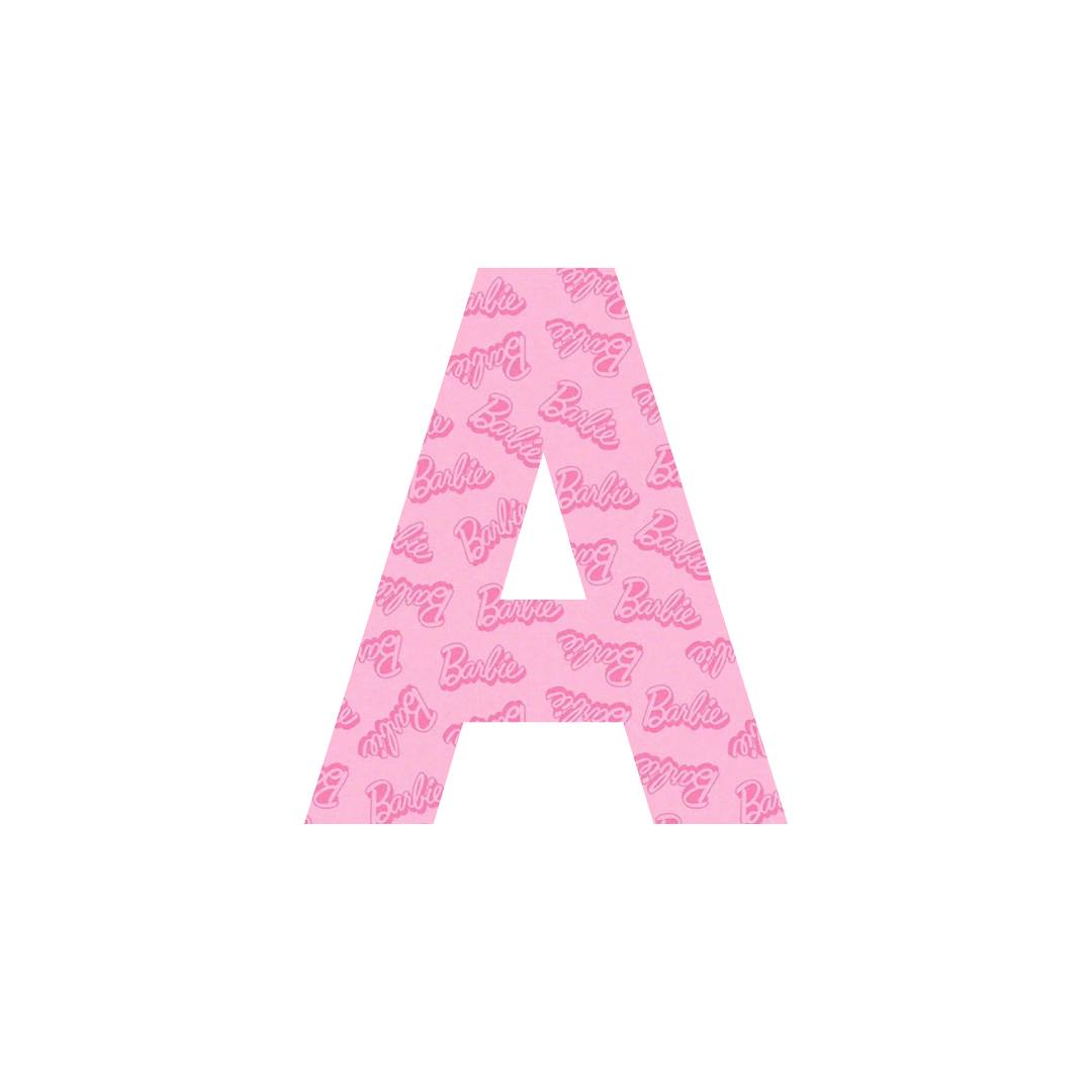 B Pink Letters A-Z.