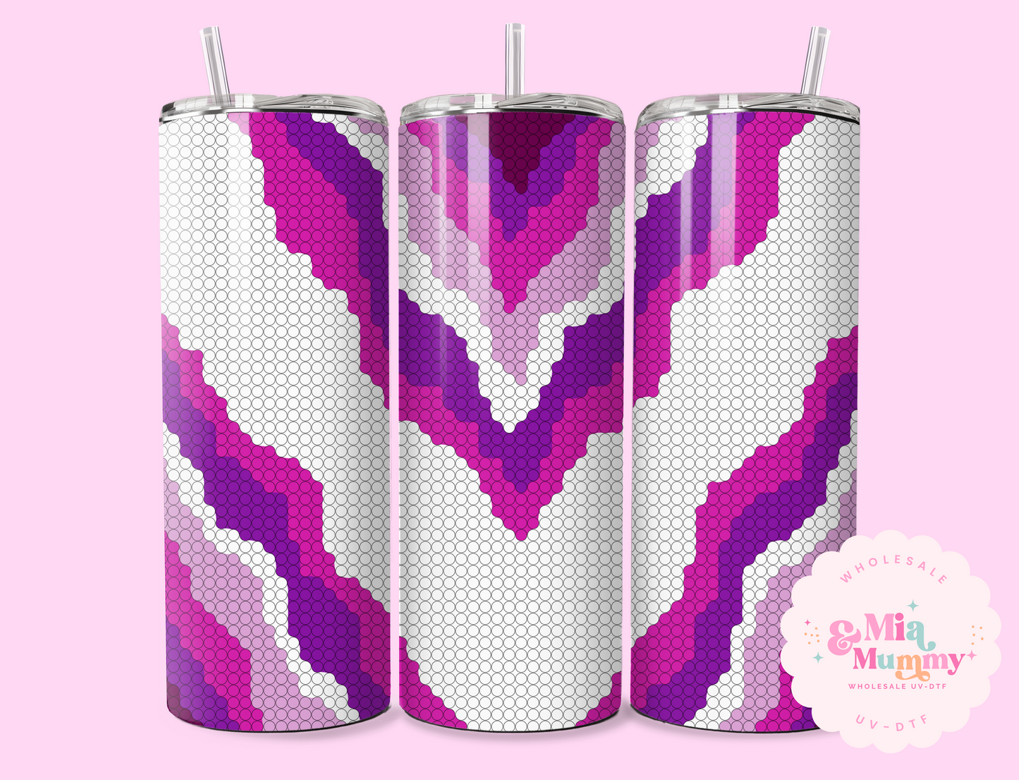 DIY BLING PURPLE GEO