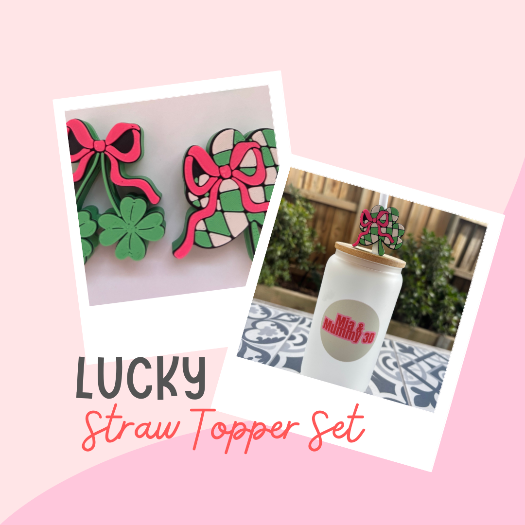 Lucky Straw topper/Bookmark set πππ₯€
