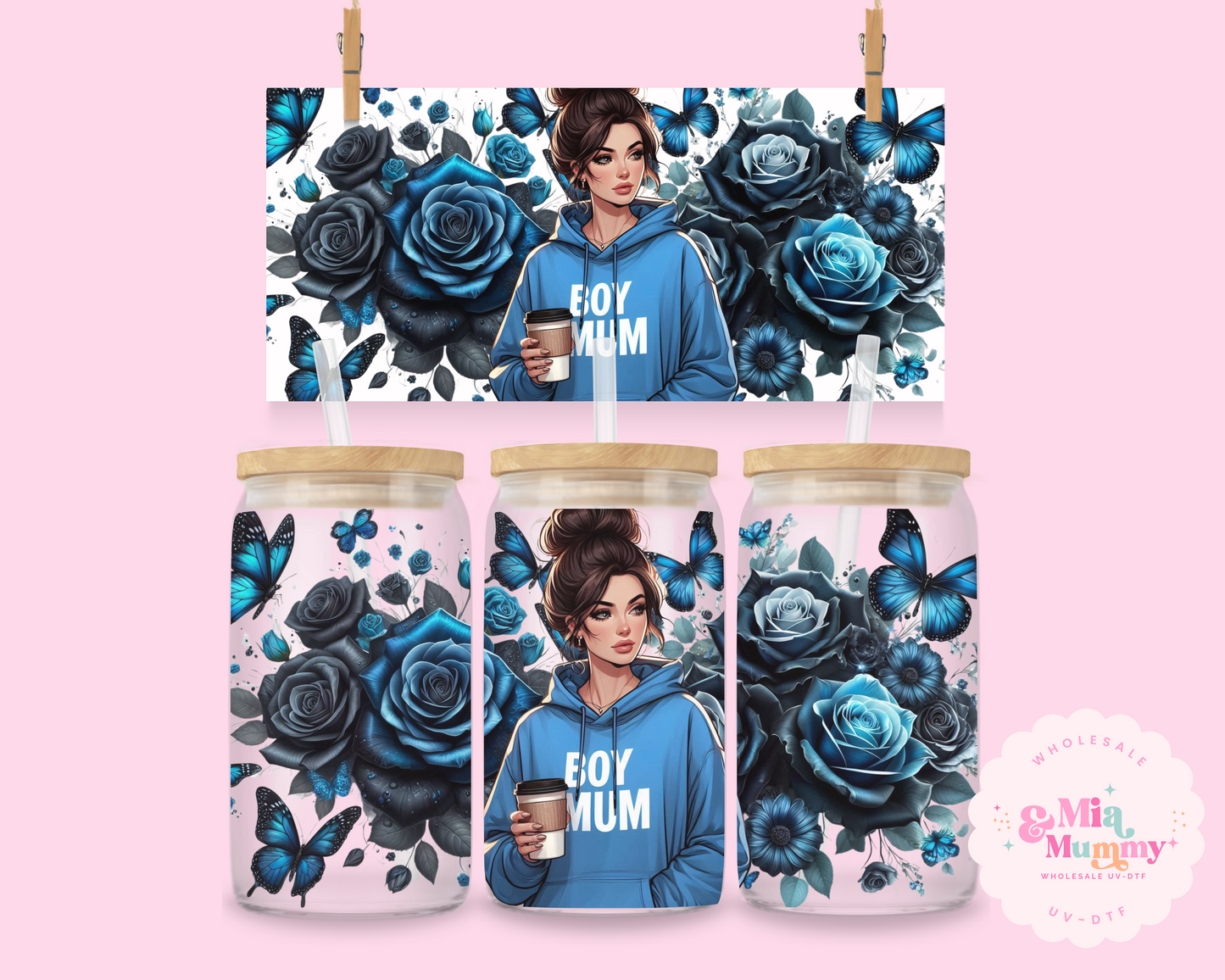 BOY MUM - DOUBLE SIDED UV DTF