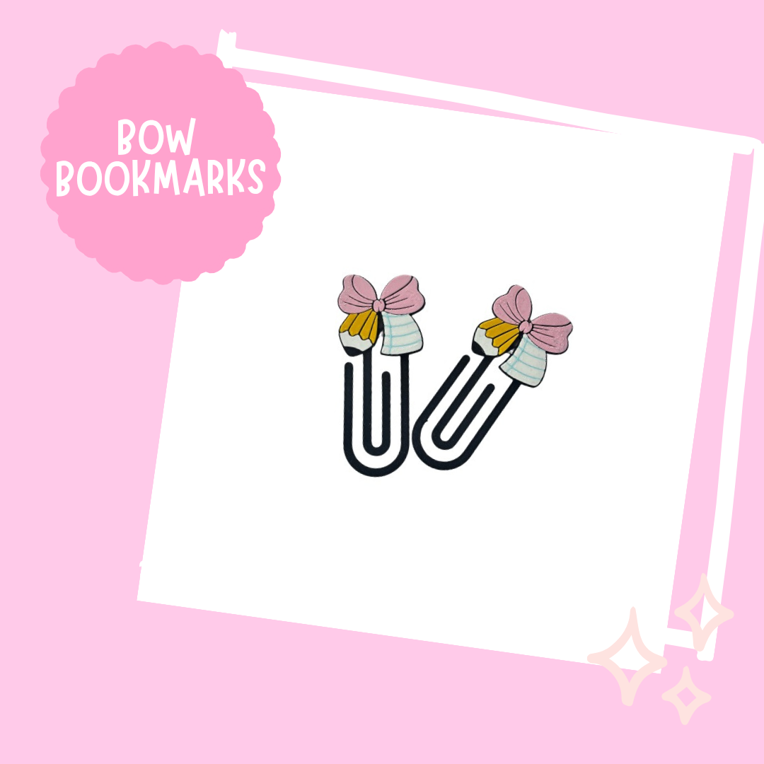 Teacher Bow Bookmark- Set of 2 - Wholesale