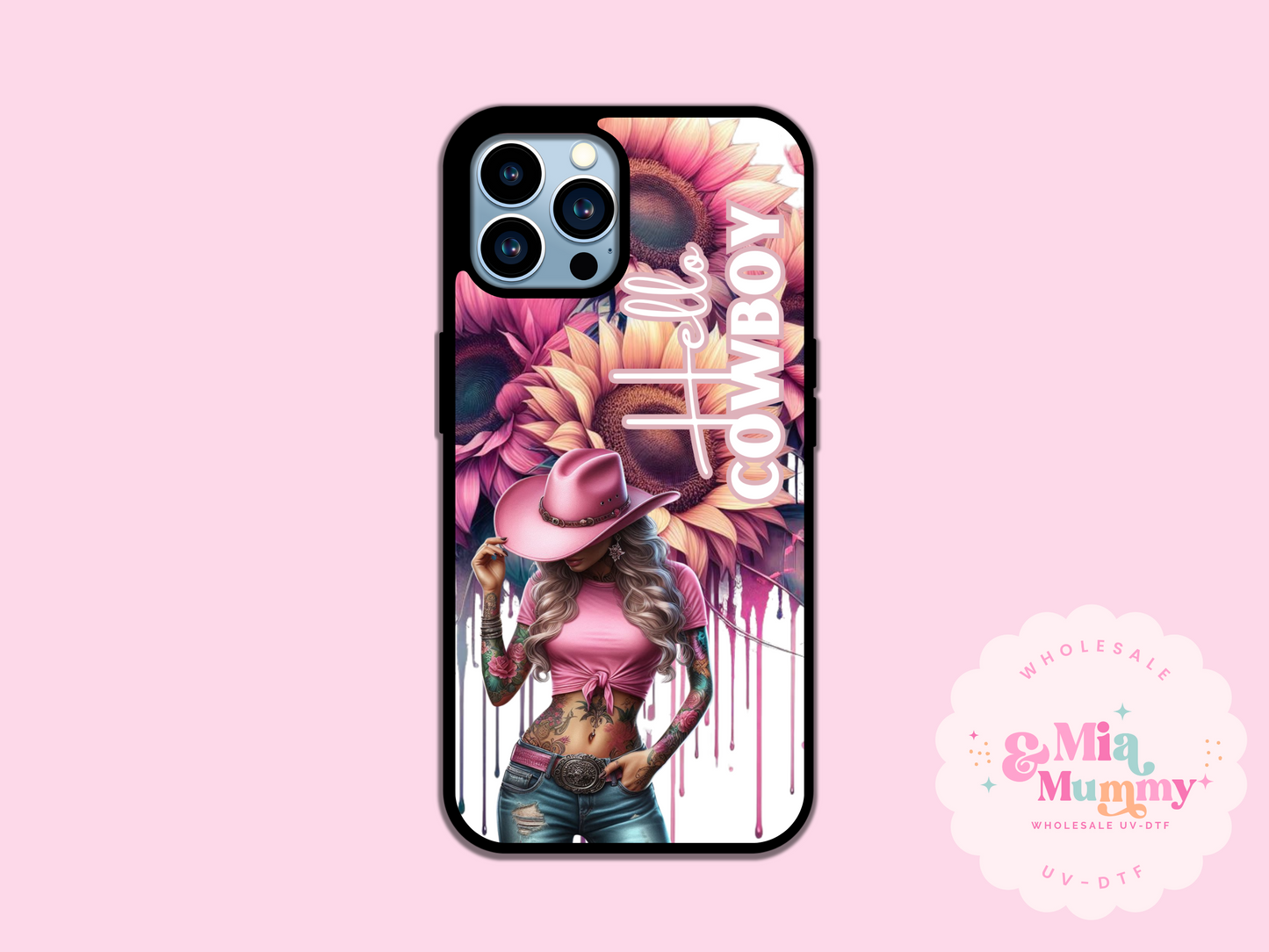 HELLO COWBOY PHONE CASE - VARIOUS PHONE SIZES