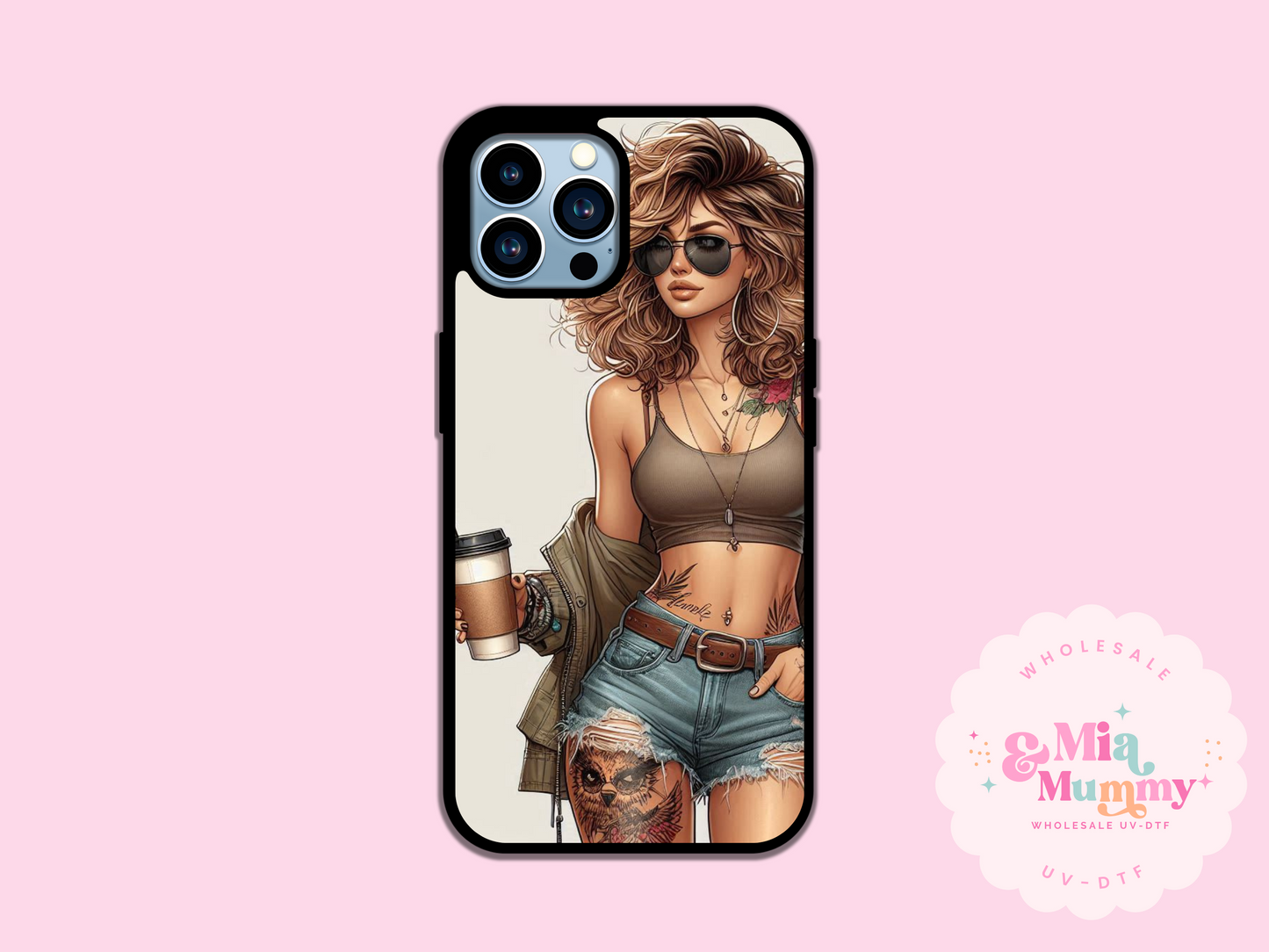 BEIGE COFFEE PHONE CASE - VARIOUS PHONE SIZES