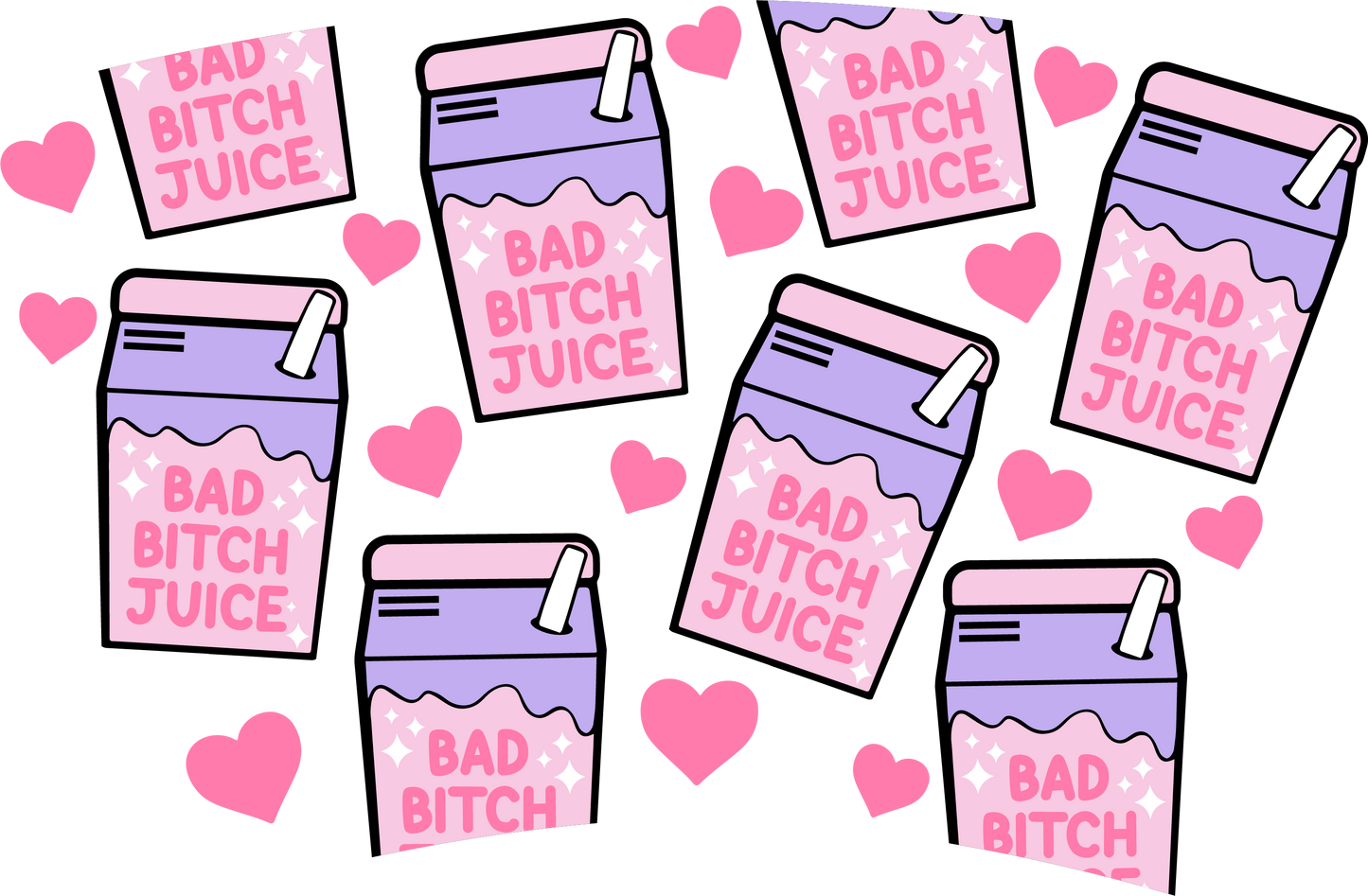 Bad B*Tch Juice Cold Cup Wrap. Little Egg Studio.