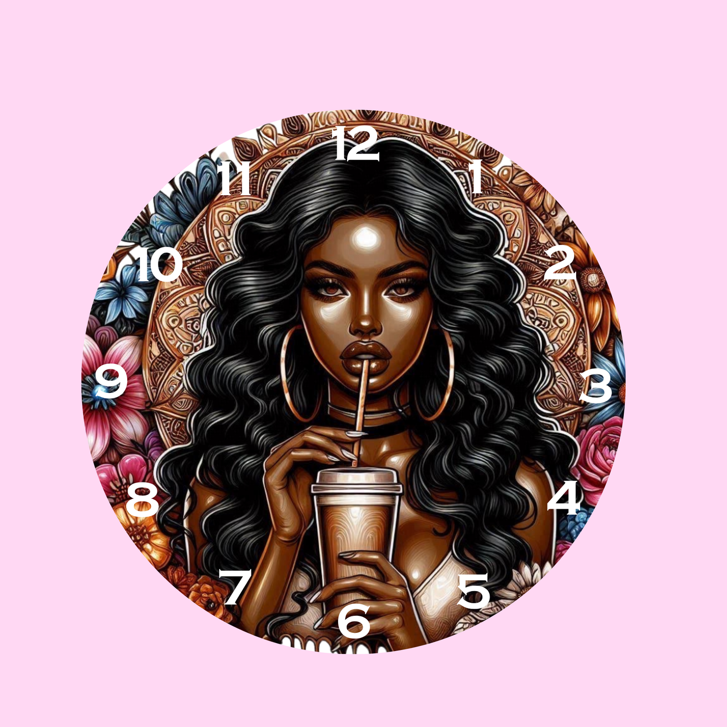 NEED COFFEE-DTF CLOCK