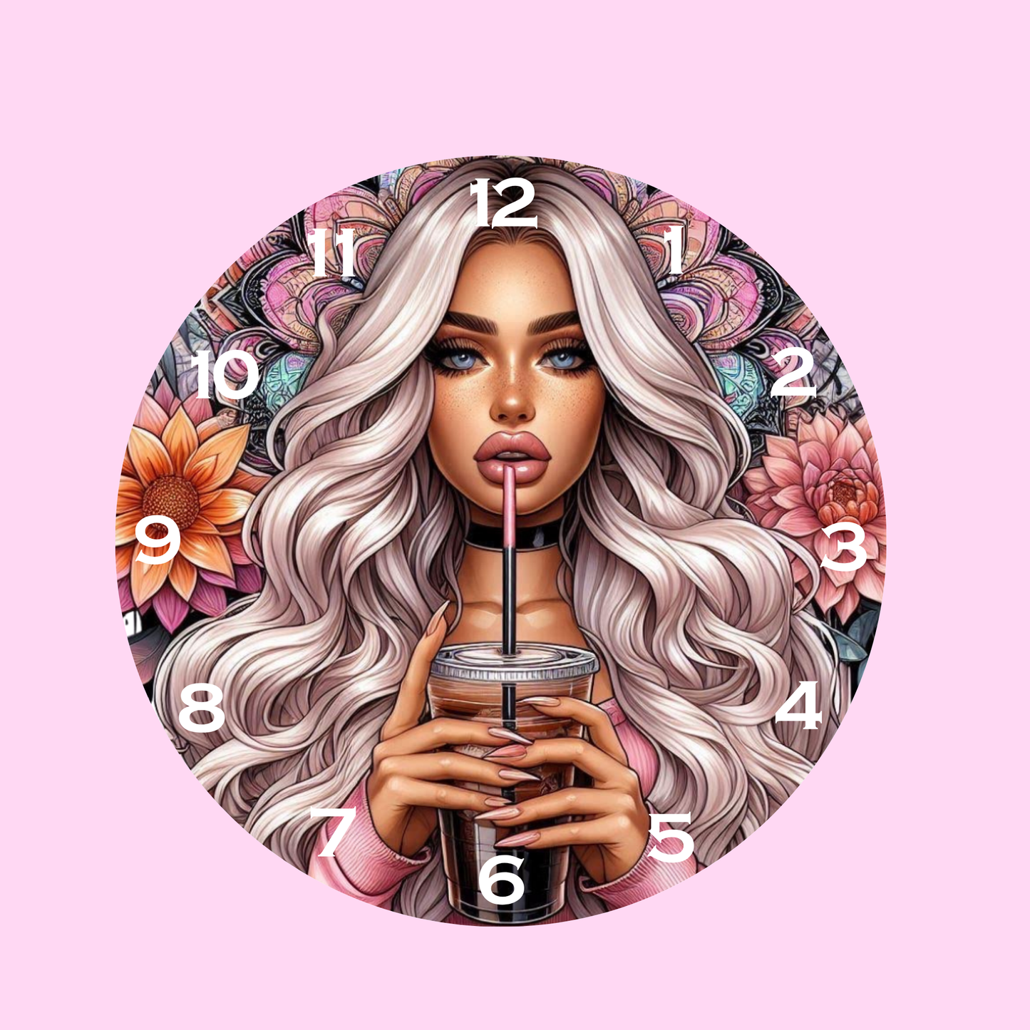 CUSS WORDS-DTF CLOCK