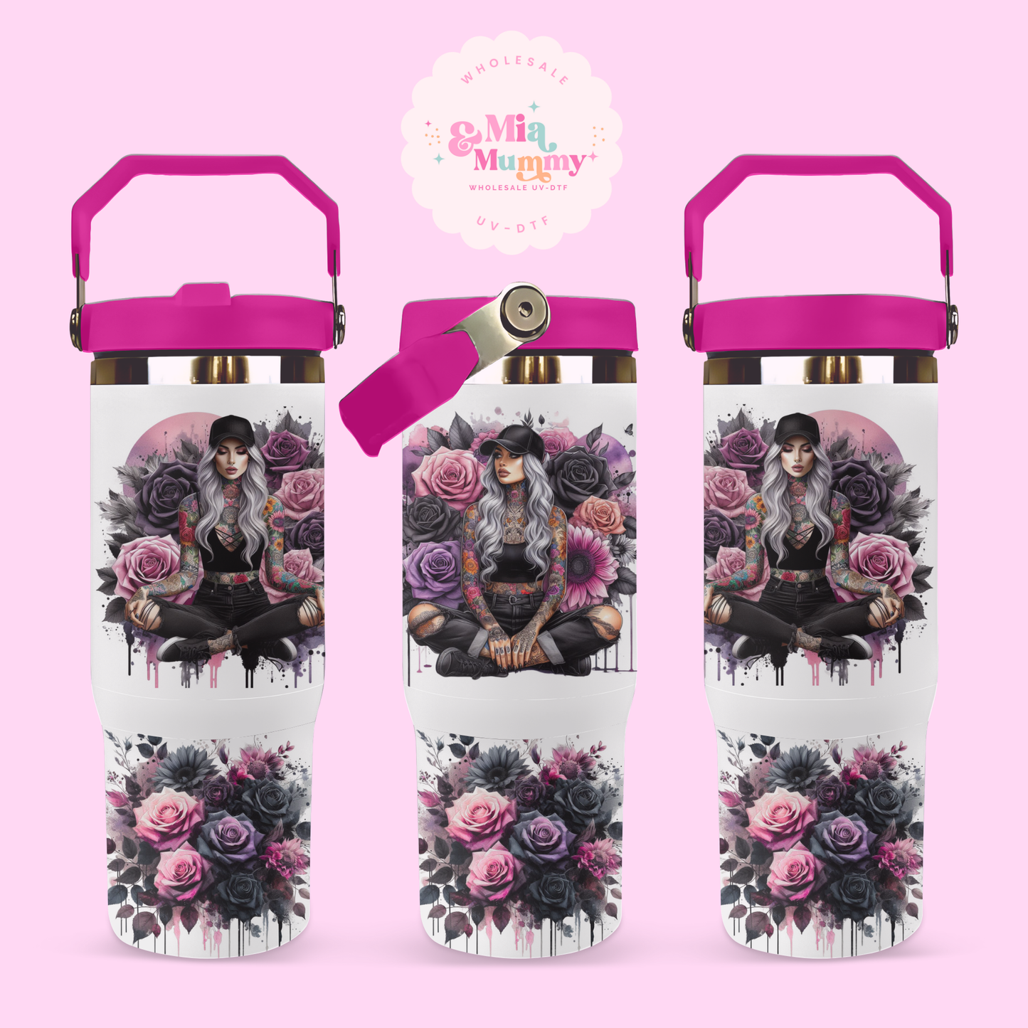 FREE 30oz GUZZLER TATTOO LADY DIGITAL DOWNLOAD