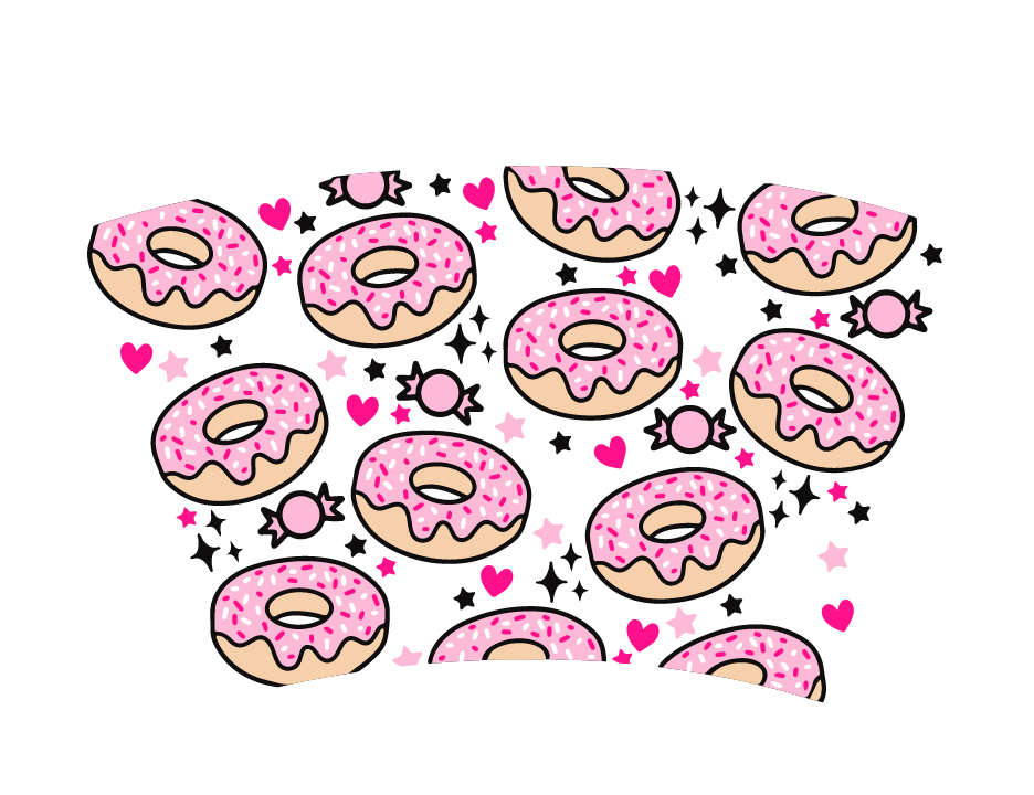 Donut Cold Cup Wrap. Little Egg Studio.