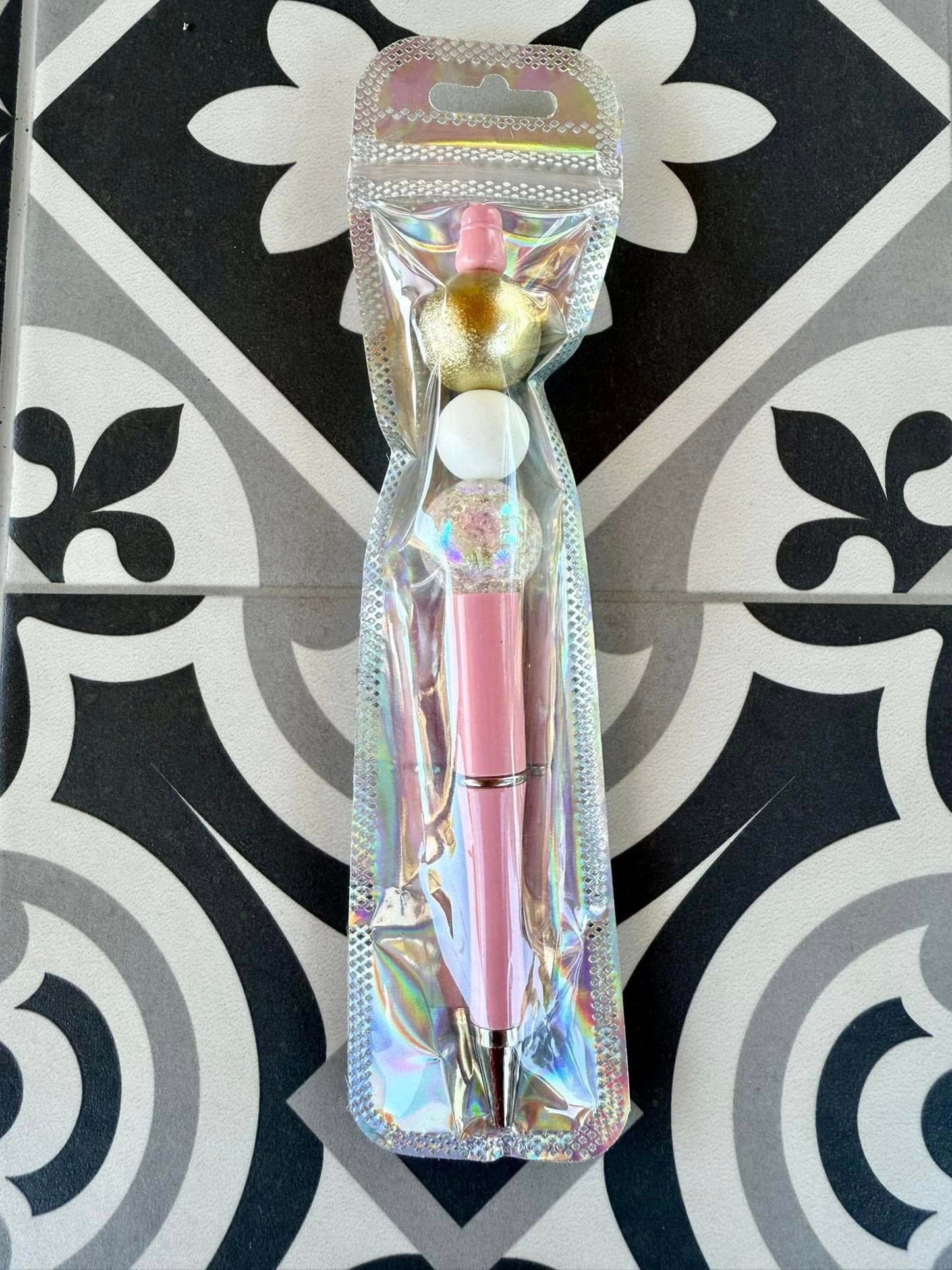 PINK BEADED PEN