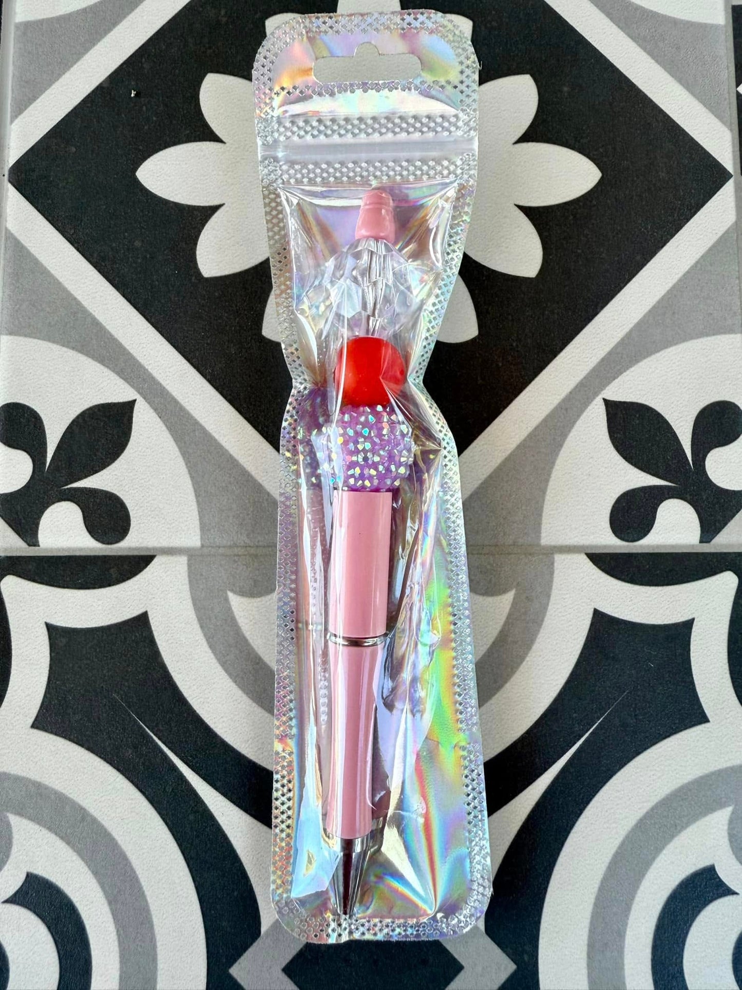 PINK BEADED PEN