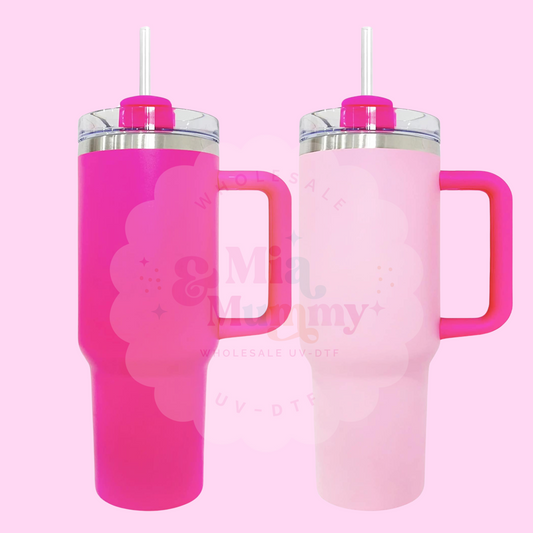 Pink Collection 40oz Quencher Tumbler.