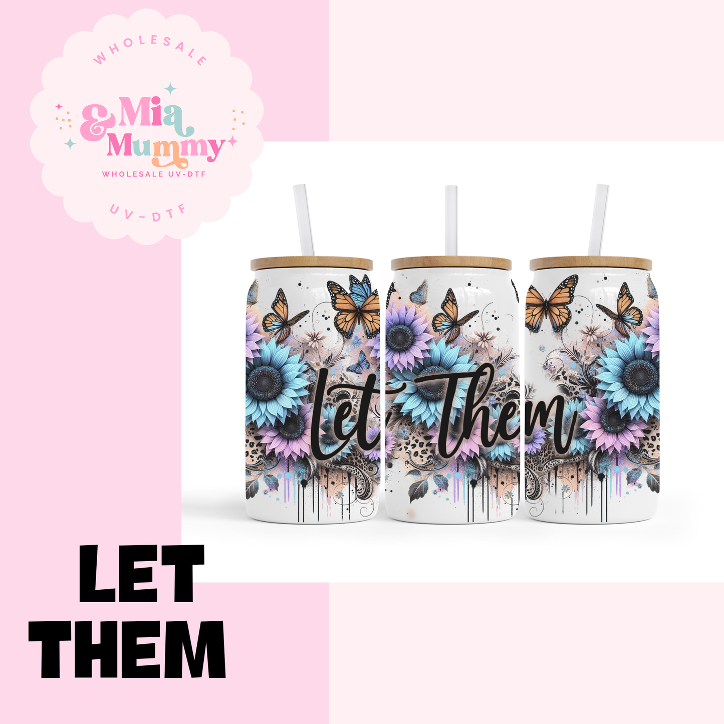 LET THEM DOUBLE WALLED STAINLESS STEEL TUMBLER - READY TO SHIP