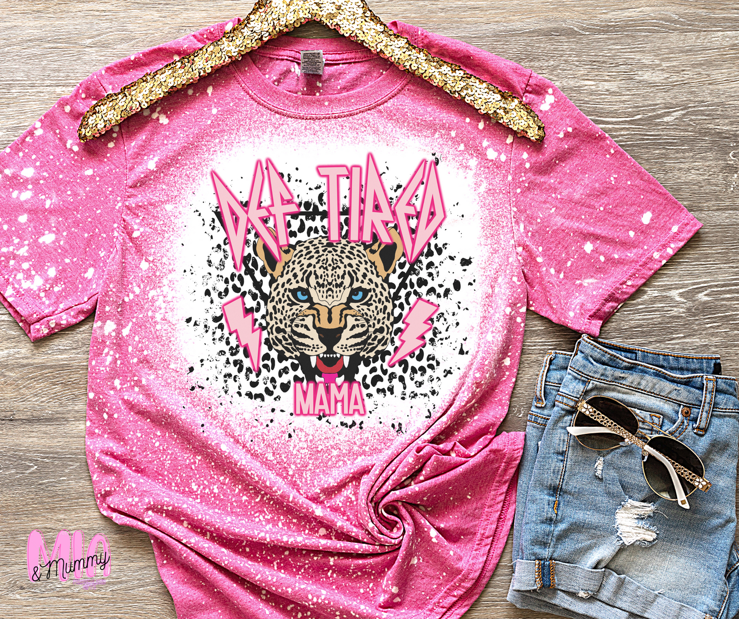 Tired Mama Bleach Effect T-Shirt