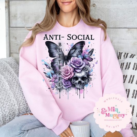 ANTI SOCIAL BUTTERLFY  - DTF