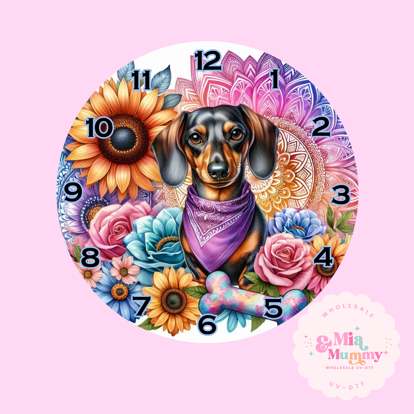 MANDALA DACH -DTF CLOCK