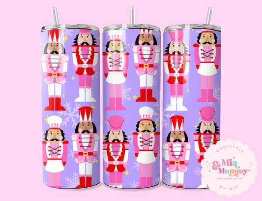 Purple Nutcrackers 20oz Sublimation Print by K.Louise