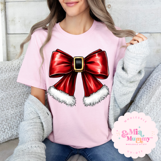 RED SANTA BOW - DTF