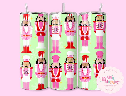 Neon Green Nutcrackers 20oz Sublimation Print by K.Louise