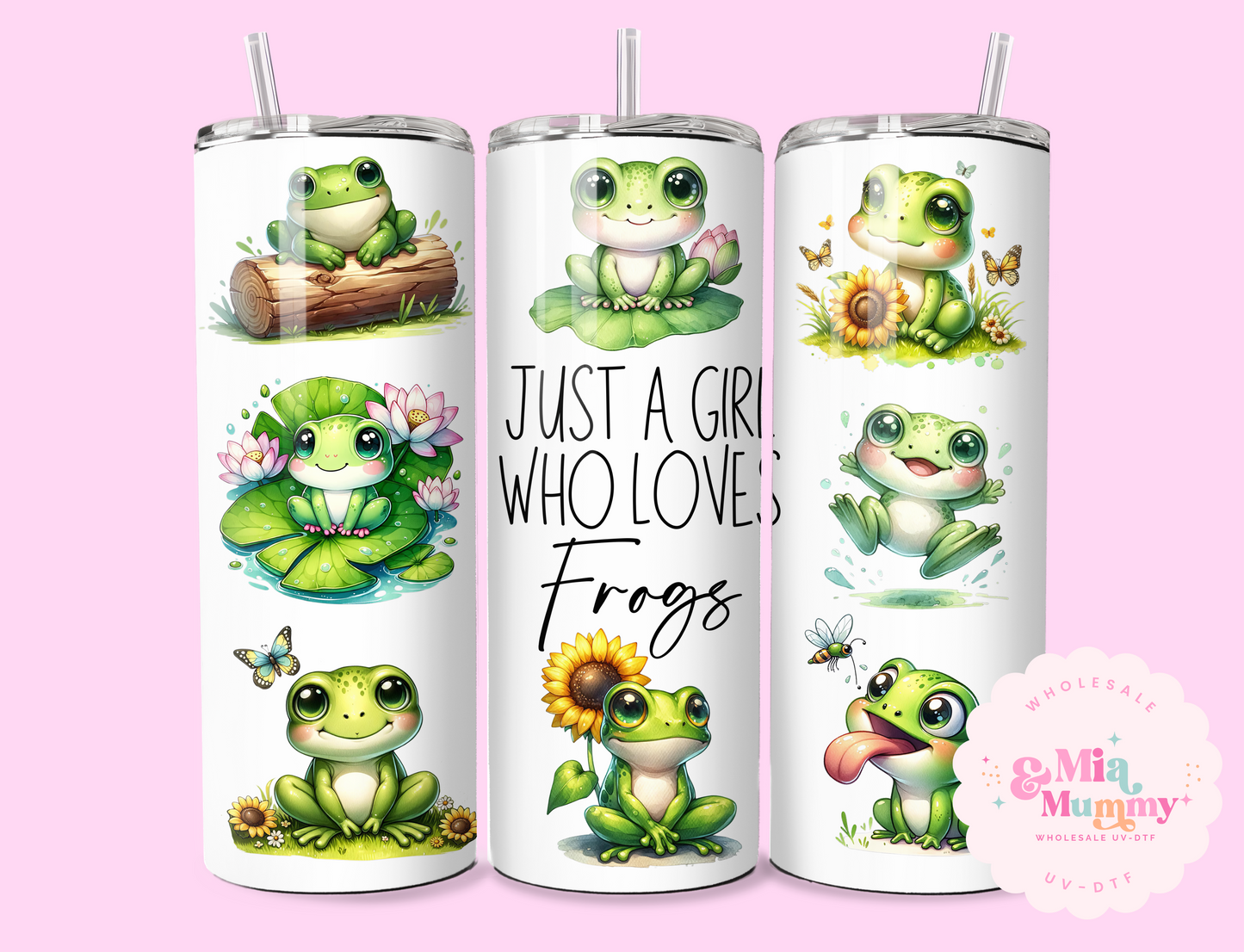 FROG COLLECTION  20OZ SUBLIMATION PRINTS