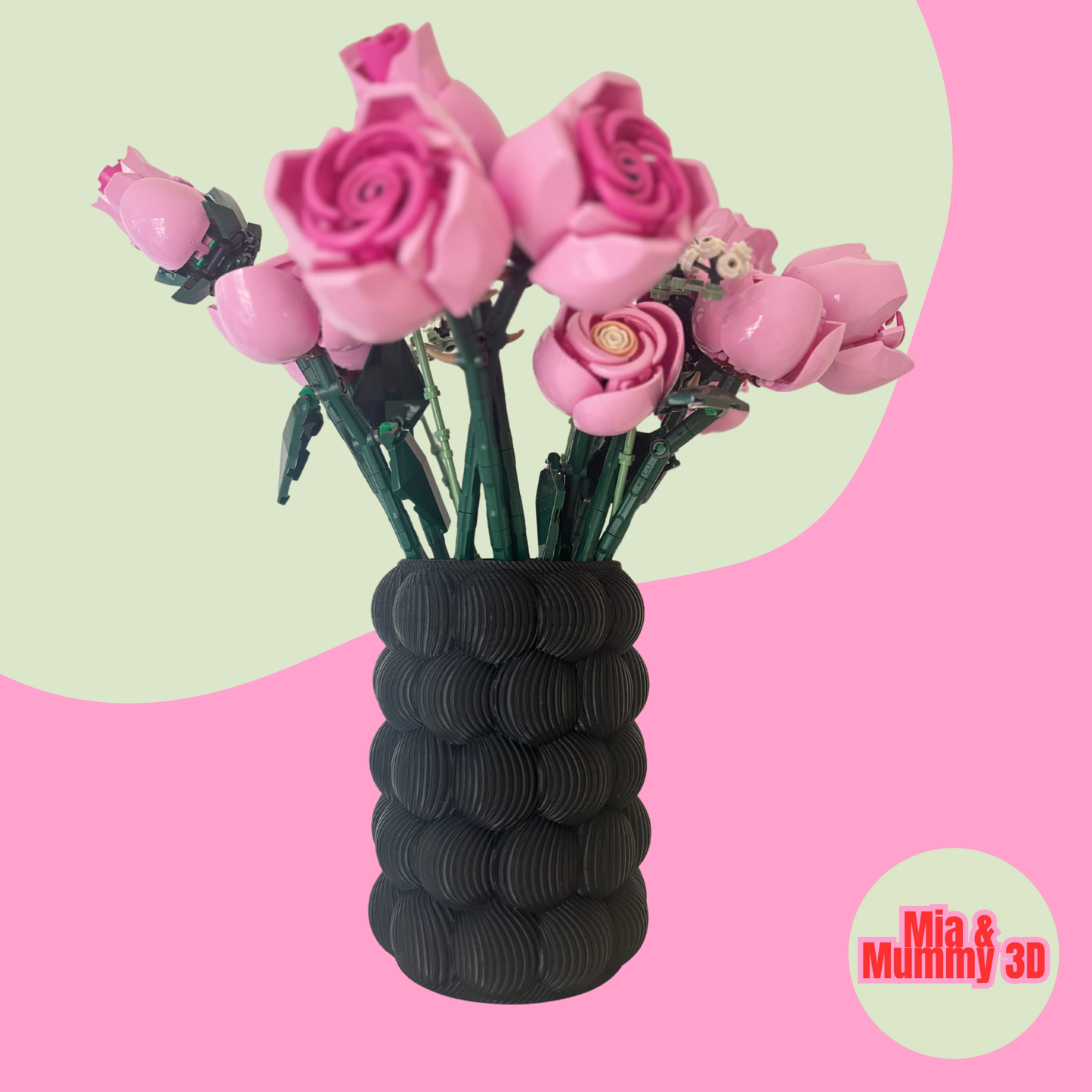 Raspberry vase for Brick flowers