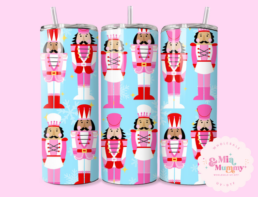 Blue Nutcrackers 20oz Sublimation Print by K.Louise