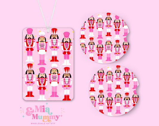 Pink Nutcracker Car Accessories-Sublimation Print by K.Louise