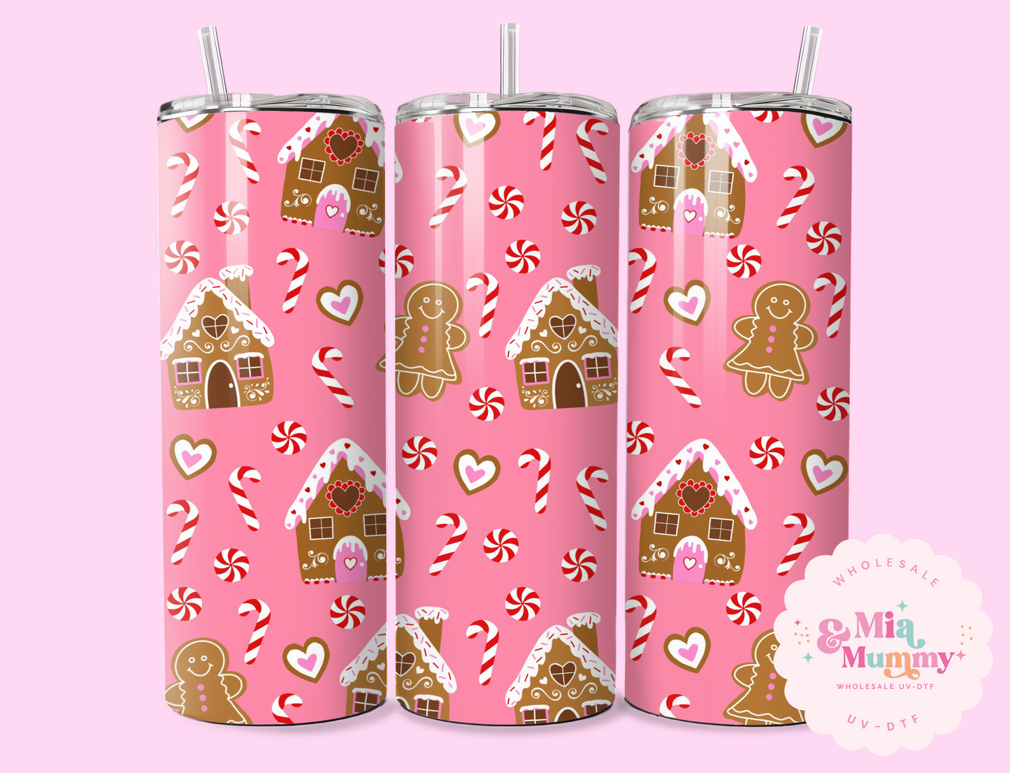 Gingerbread 20oz Sublimation Print by K.Louise