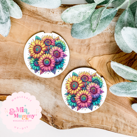 SUNFLOWERS Coaster UV-DTF