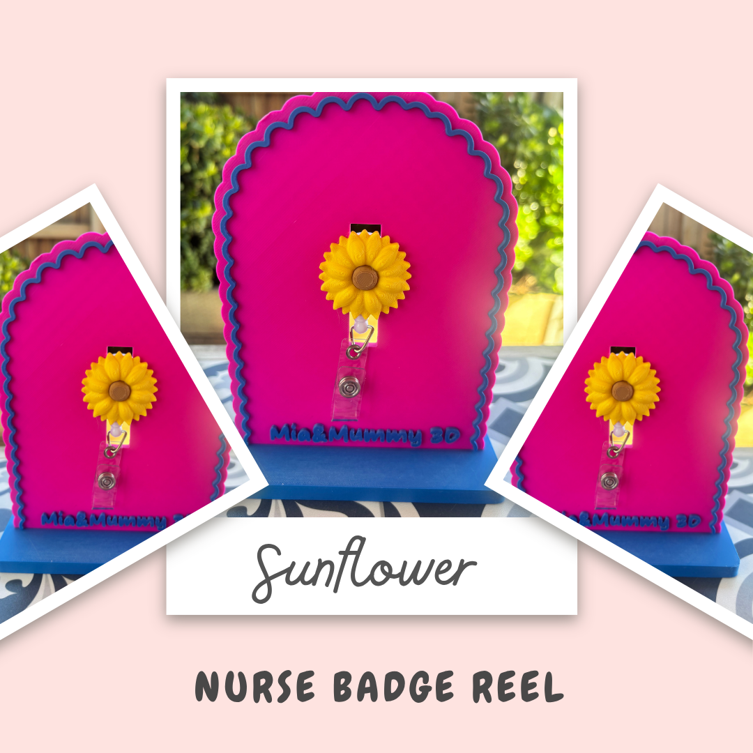 Sunflower Nurse Badge Reel- FREE