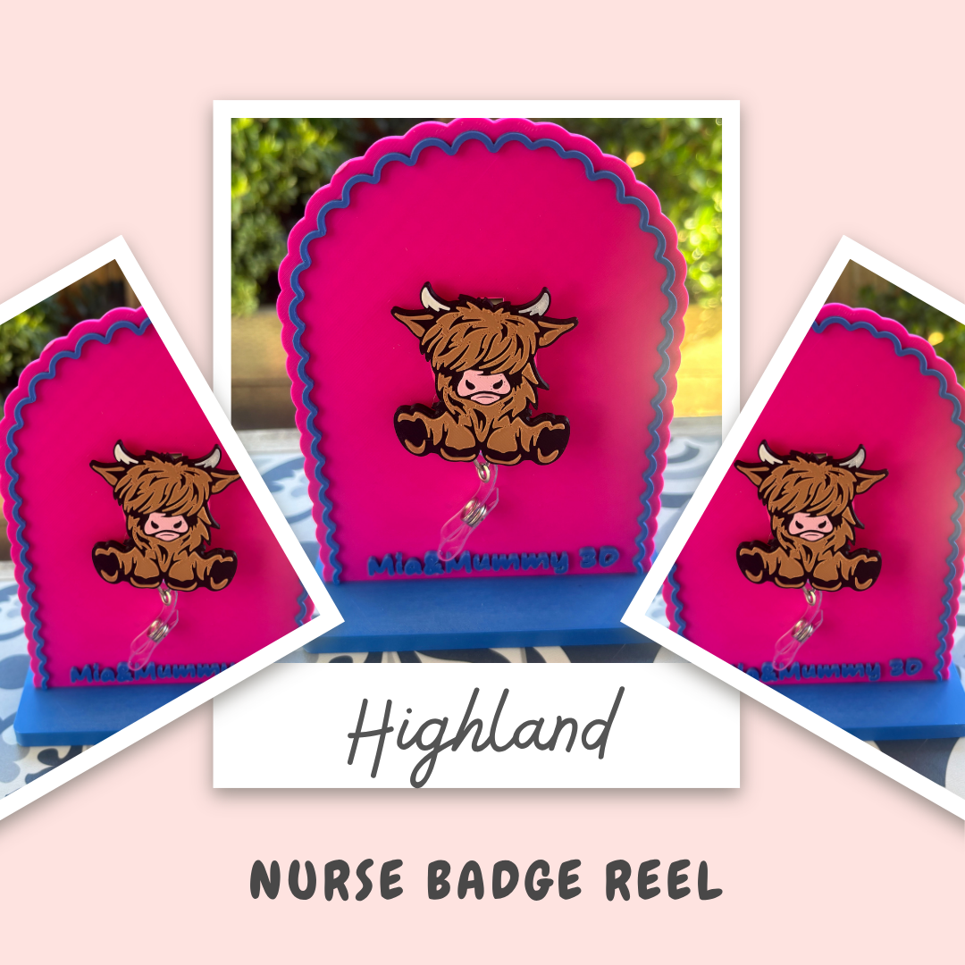 Highland Nurse Badge Reel- FREE