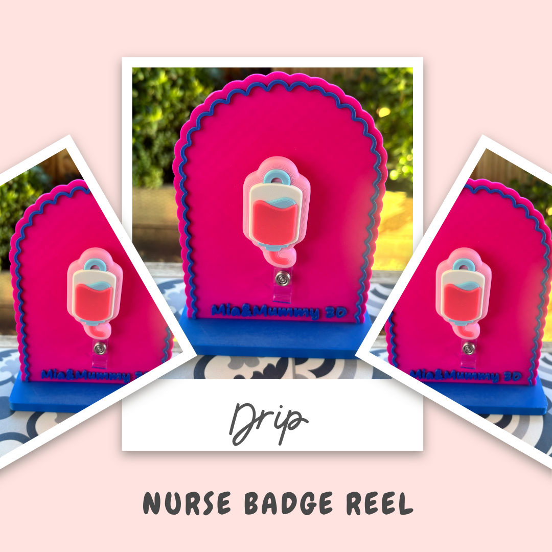 Drip Nurse Badge Reel- FREE