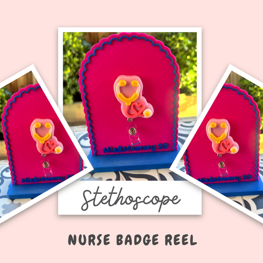 Stethoscope Nurse Badge Reel- FREE