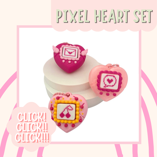 Pixel Heart Clicker Set 💖 - Wholesale